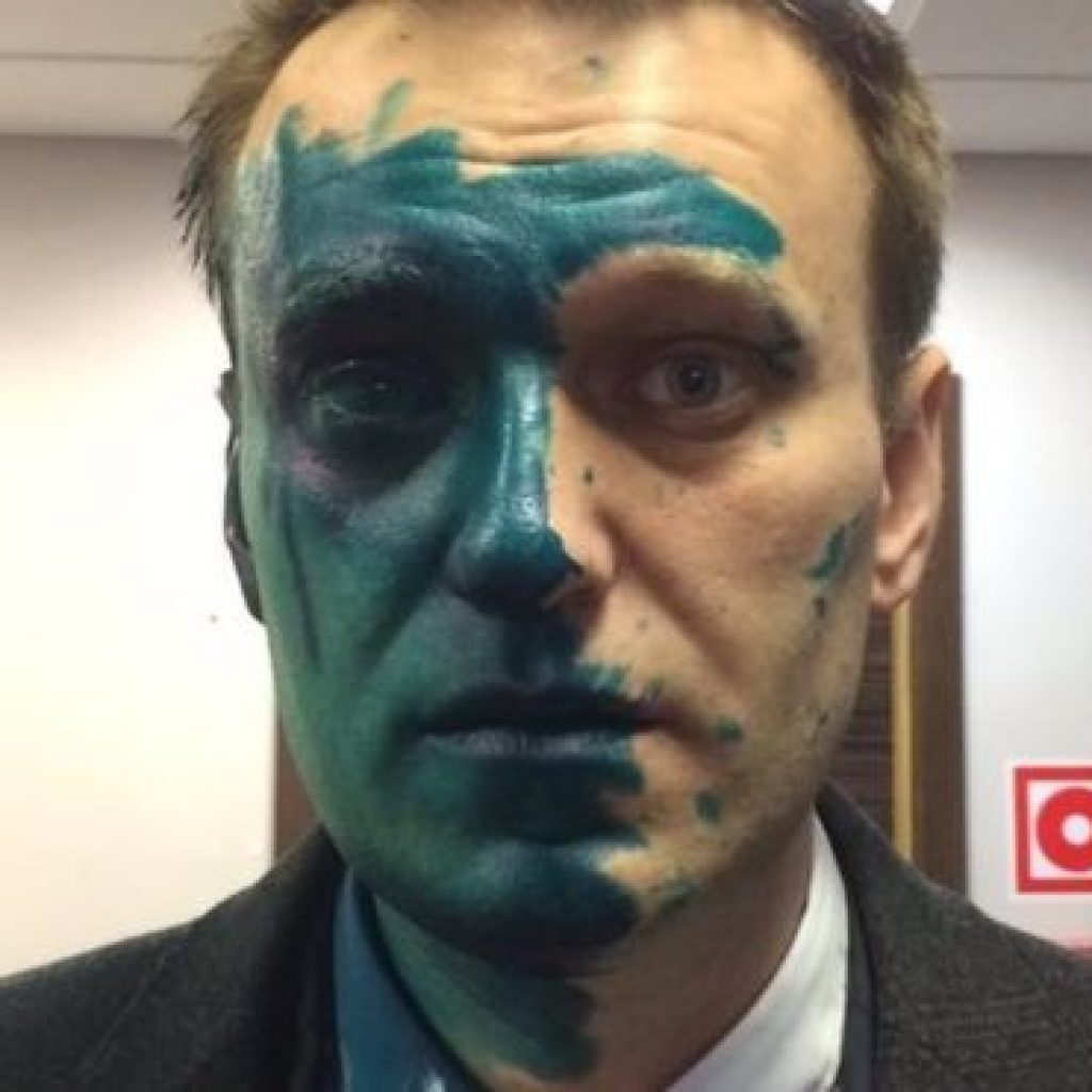 Алексей Навальный в зеленке